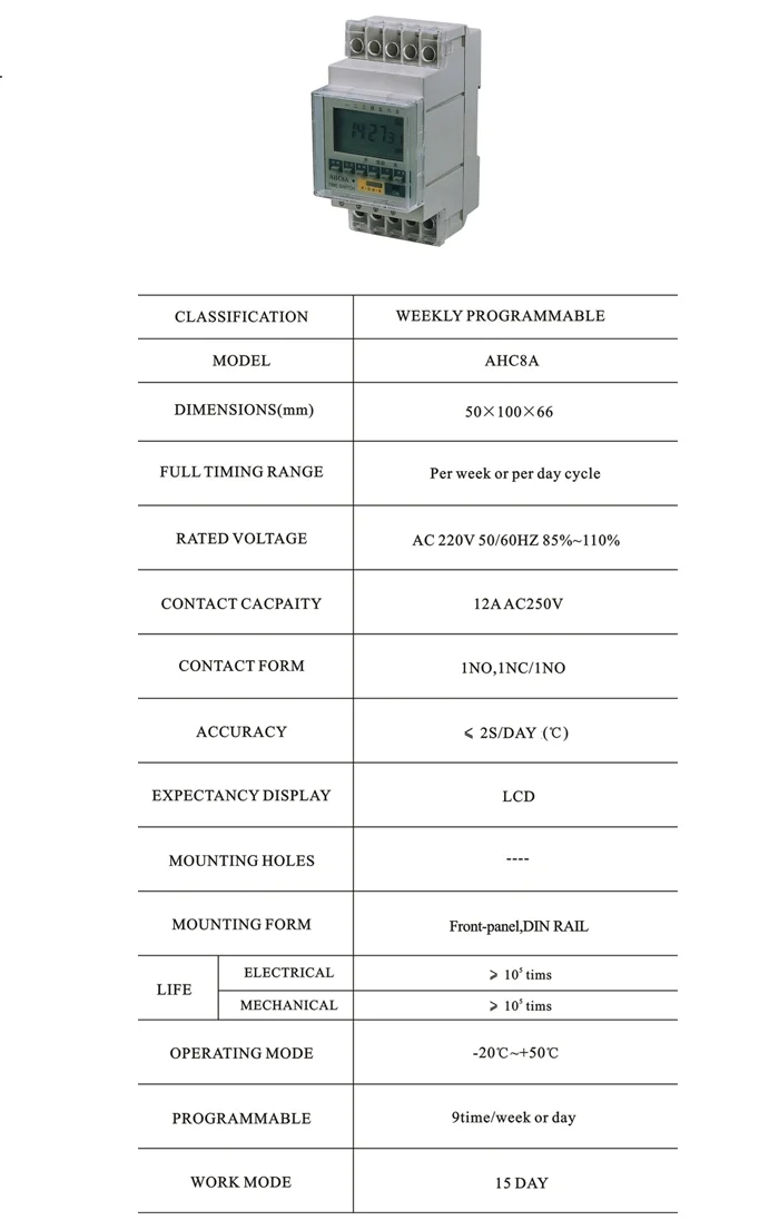 AHC8A Timer