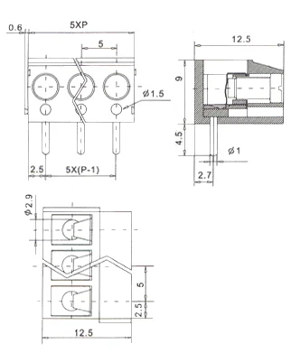 JK300R-500 PCB Terminal Block PCB Terminal Block photo 3