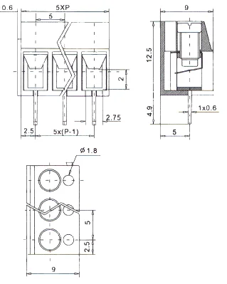 JK305-500 PCB Terminal Block PCB Terminal Block photo 3