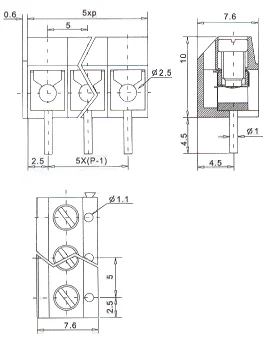 JK301-500 PCB Terminal Block PCB Terminal Block photo 3
