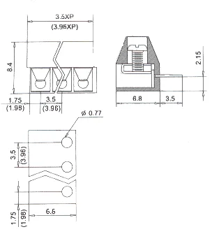 JK350R-350 PCB Terminal Block PCB Terminal Block photo 3