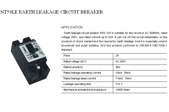 NT50LE ELCB