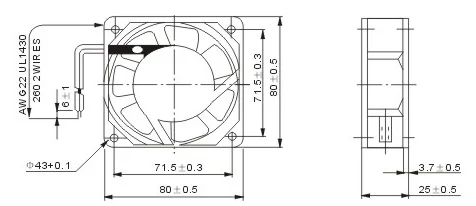 TA8025 Axial AC Fan Axial Fan photo 3