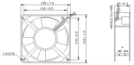 TA13538 Axial AC Fan Axial Fan photo 3