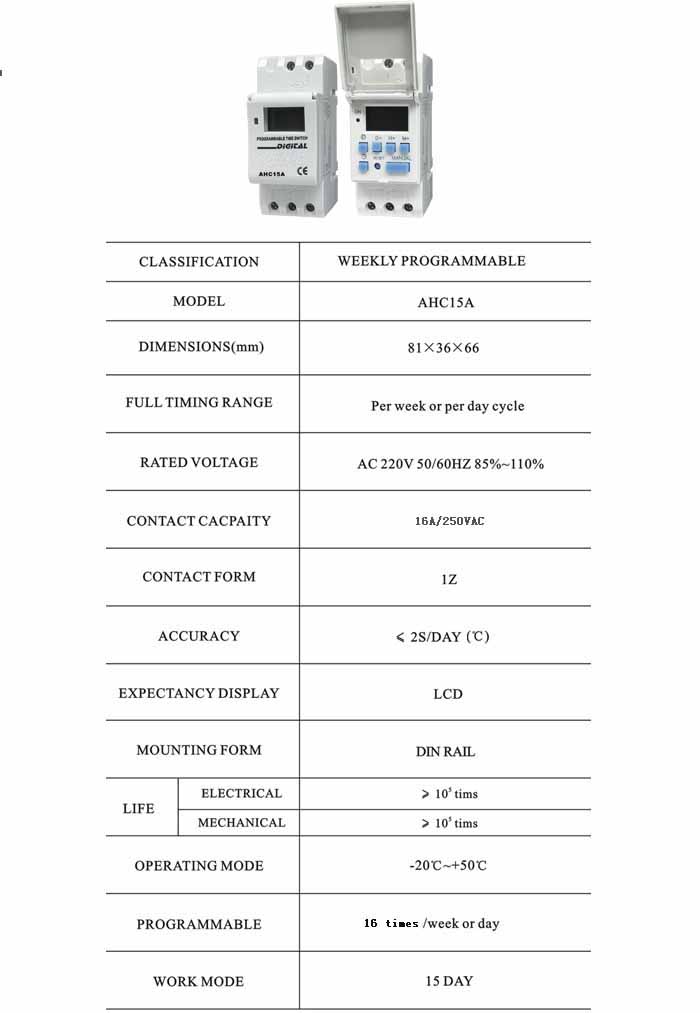 AHC15A Digital Timer