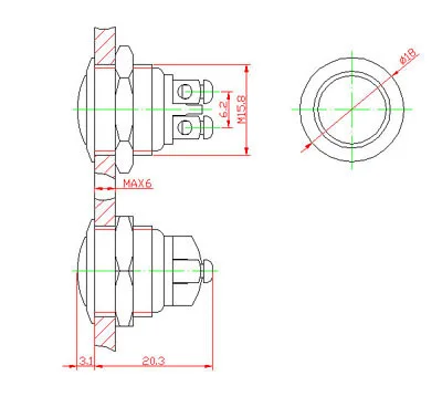 MP16-B Stainless steel pushbutton Pushbutton photo 2