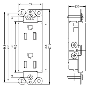YSR115 Duplex Receptacle GFCI photo 2