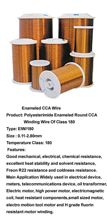 Enameled CCA — Wire And Cable Enameled CCA supplied by ELEHPD