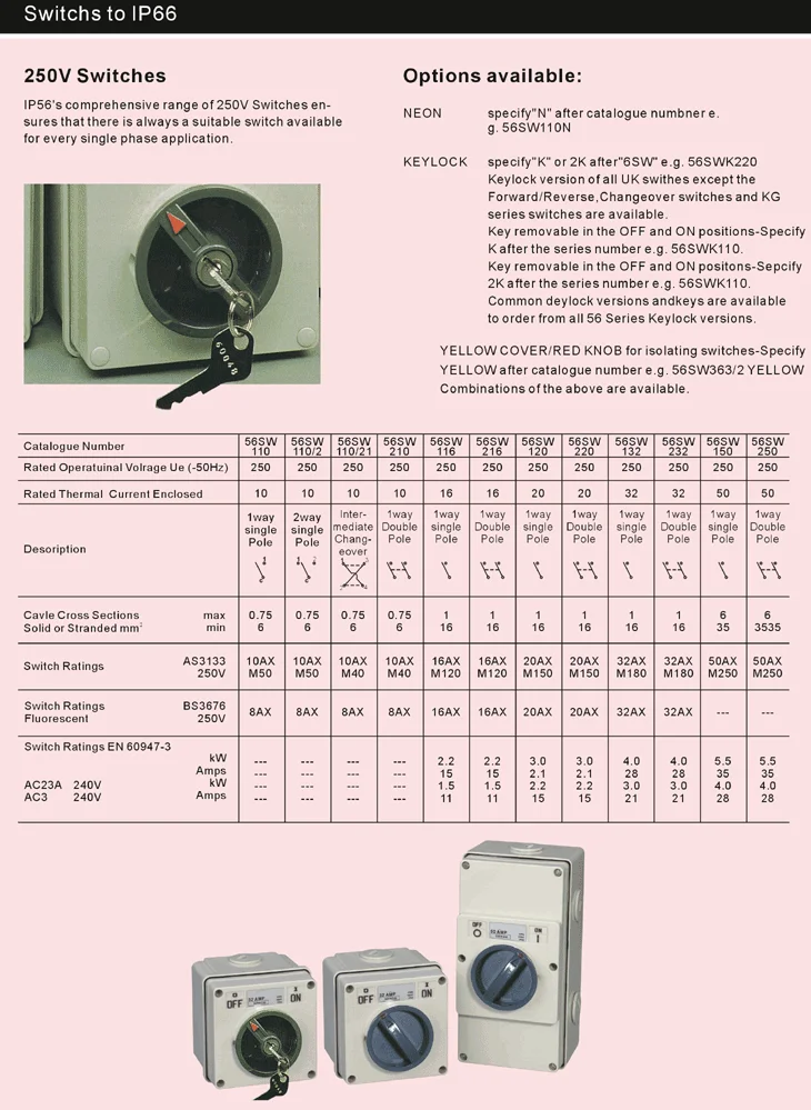 56SW Isolator Switch
