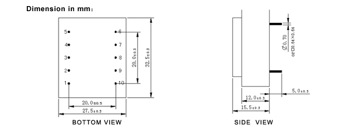 EI30/5-0.5VA PCB Transformer photo 3