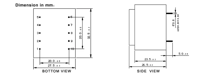 EI30/15.5-2.0VA PCB Transformer photo 3