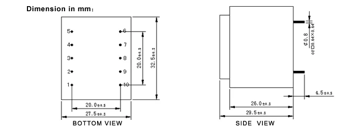 EI30/18-2.3VA PCB Transformer photo 3