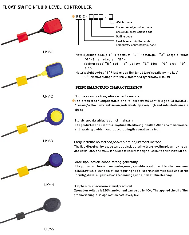 Float Switch UKY model