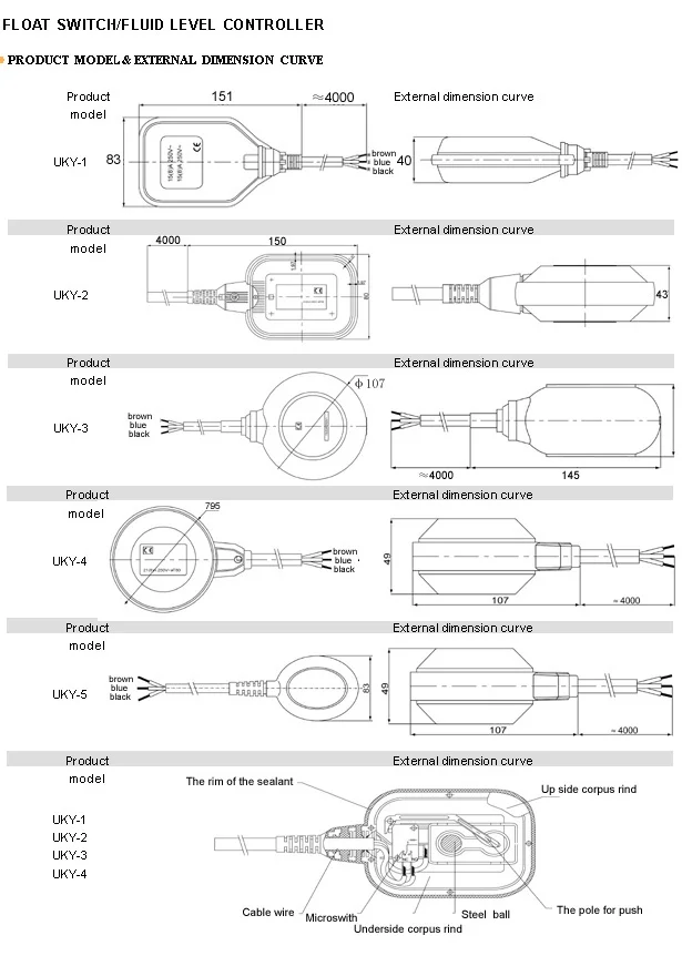 Float Switch UKY model Floating Switches photo 2