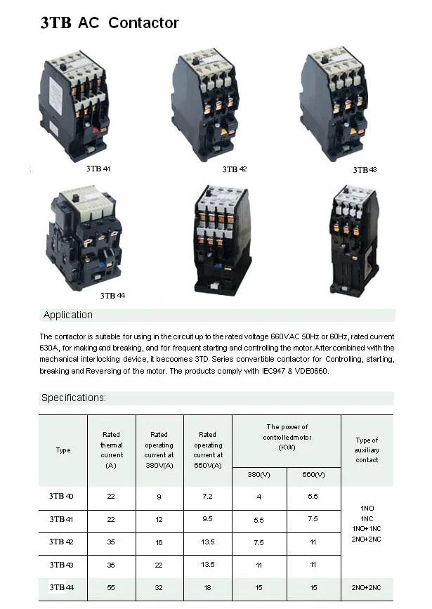 3TB AC Contactor — AC Contactor 3TB AC Contactor supplied by ELEHPD