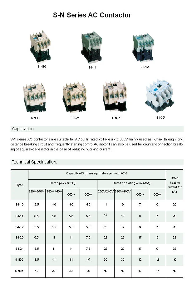 S-N AC Contactor