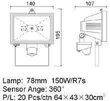 ER-150GL Halogen Floodlight photo 2