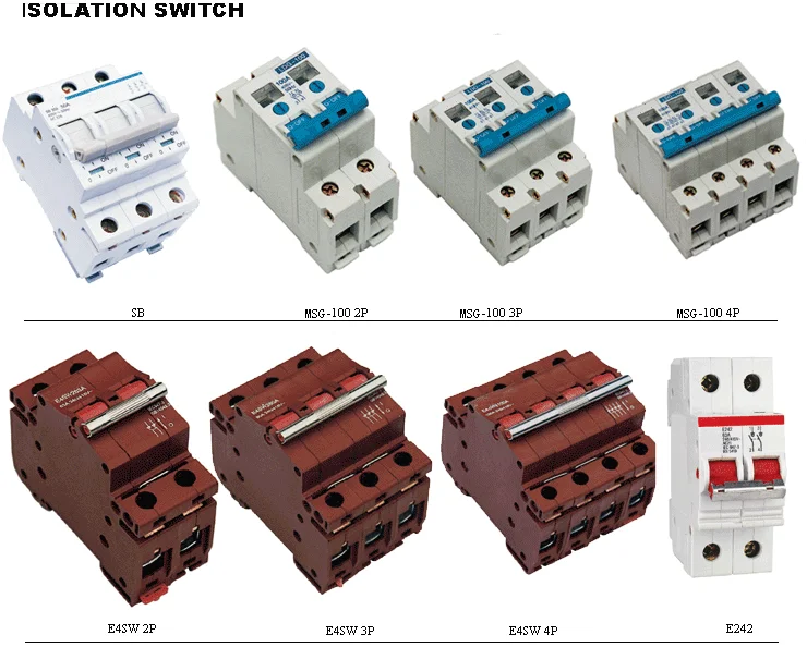MSG Isolator — Isolator(Main Switch) MSG Isolator supplied by ELEHPD