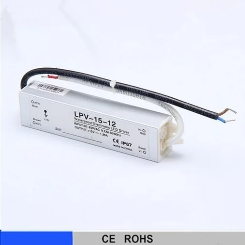 LED driver LED water-proof switching power 15W 12V 24V — LED Waterproof&rain Proof Series LED driver LED water-proof switching power 15W 12V 24V supplied by ELEHPD