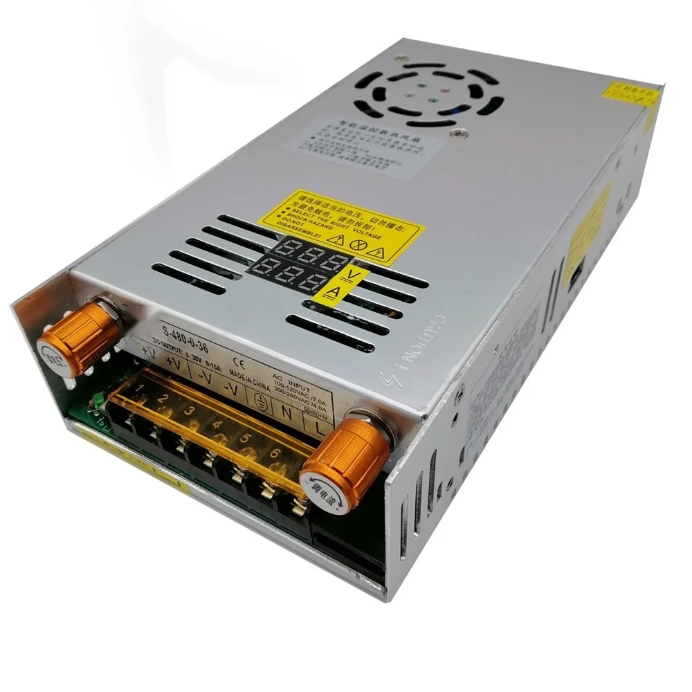 Adjustable Switching power supply with Digital 480W 12V 5V — Adjustable Display Series Adjustable Switching power supply with Digital 480W 12V 5V supplied by ELEHPD