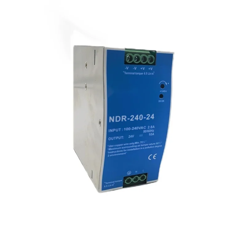 CHUX 240W 12V 24V Din Rail Power Supply NDR-Series photo 2