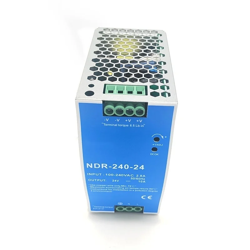 CHUX 240W 12V 24V Din Rail Power Supply NDR-Series photo 4