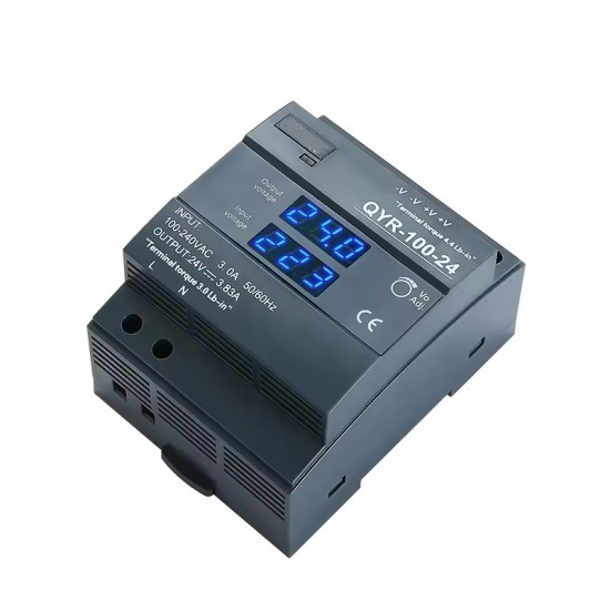 QYR-100W Din rail with display